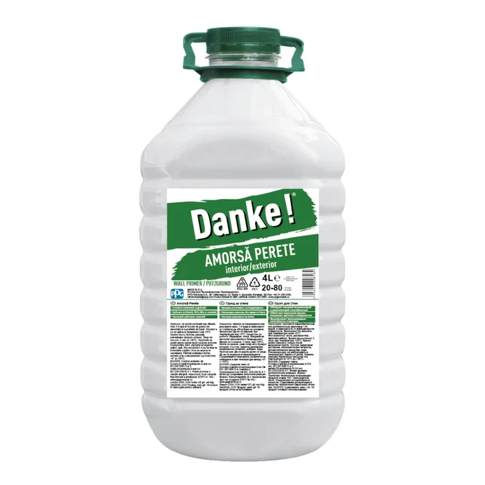 Amorsă de perete, interior/exterior, Danke, 4 L