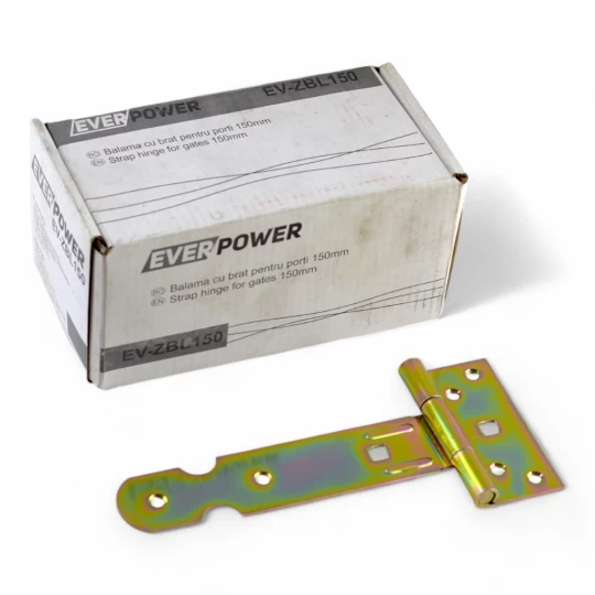 Balama cu braț pentru porți, tip T, Everpower, 150 mm