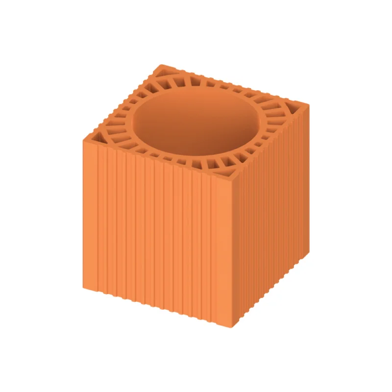 Cărămidă coș, interior / exterior, Leier CV, ø 170 mm, 240x240x238 mm 