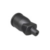 Cuplă cauciuc, neagră, IP44, cu contact de protecție, 16 A, 250 V 
