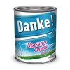 Vopsea alchidică pentru lemn / metal, email lucios, Danke! Uscare Rapidă, interior / exterior, albastru deltaic, 0.75L