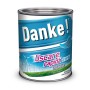 Vopsea alchidică pentru lemn / metal, email lucios, Danke! Uscare Rapidă, interior / exterior, albastru deltaic, 0.75L