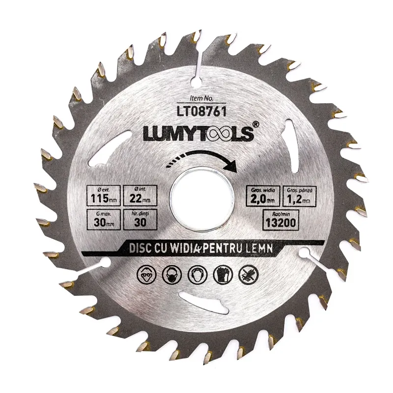 Disc circular cu vidia pentru lemn, LT08761 Lumytools, 115 mm