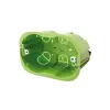 Doză aparataj gips carton, Gewiss, încastrată, 4 module, verde, 133 x 73 x 50.5 mm