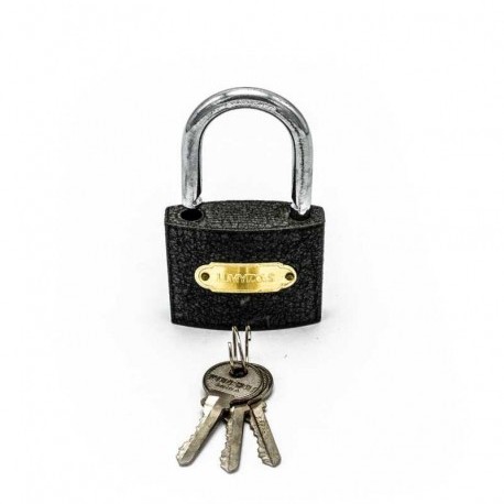 Lacăt finisaj gri metal, LT77052 Lumytools, 38 mm