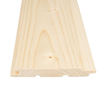 Lambriu lemn molid, 12.5x96x3000 mm, calitate AB, profil trapez, 2.88 mp/pachet