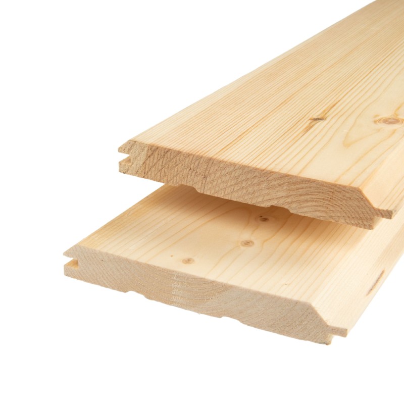 Lambriu lemn molid, 19x146x3000 mm, categoria AB, profil V, 2.19 mp/pachet