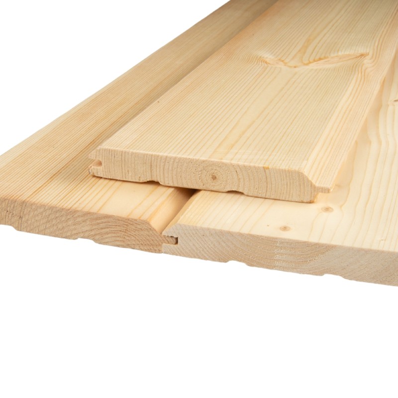 Lambriu lemn molid, 19x146x3000 mm, categoria AB, profil V, 2.19 mp/pachet