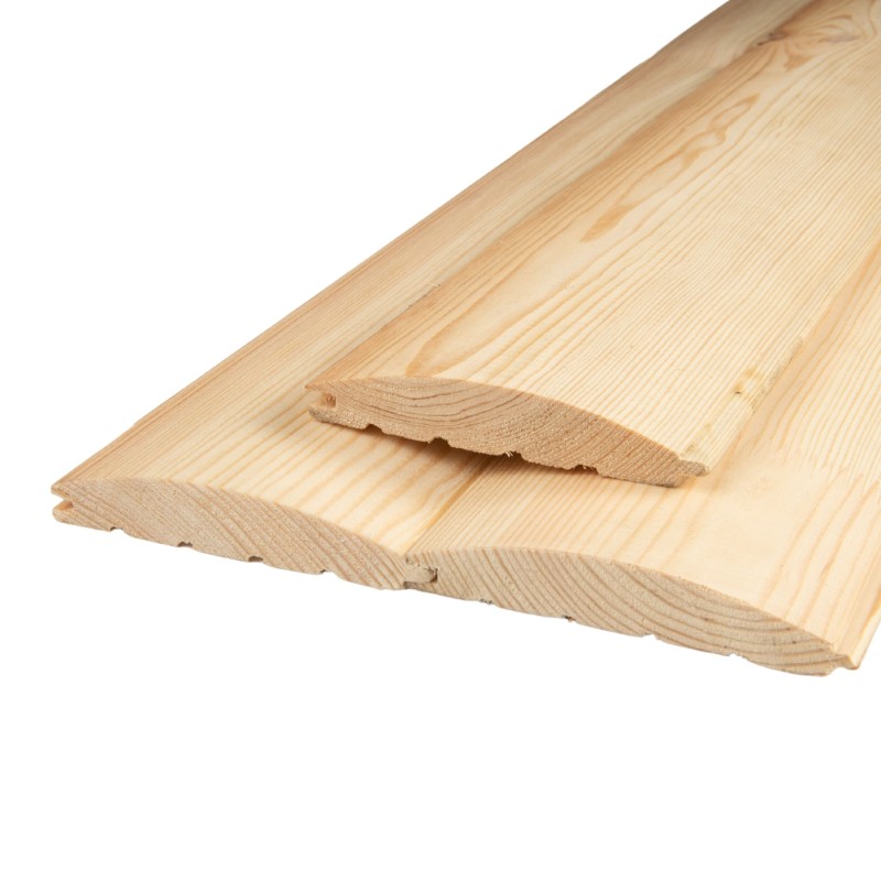 Lambriu lemn molid, 19x110x4000 mm, categoria AB, profil semirotund, 2.20 mp/pachet