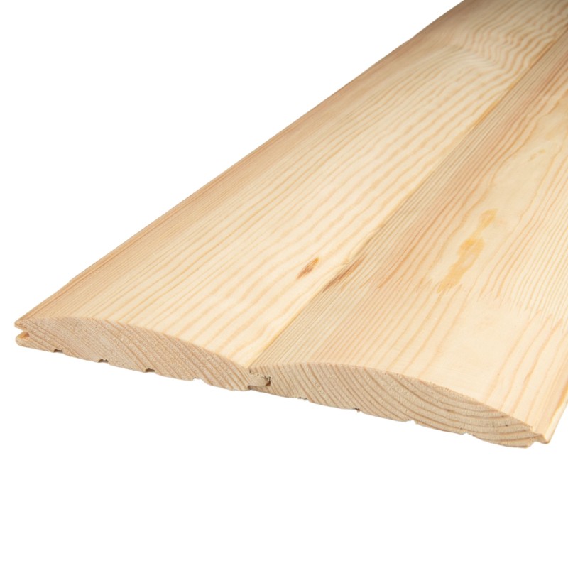 Lambriu lemn molid, 19x110x4000 mm, categoria AB, profil semirotund, 2.20 mp/pachet