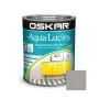 Vopsea email pentru lemn/ metal, Oskar Aqua Lucios, pe bază de apă, interior/ exterior, gri nordic, 0.6 L