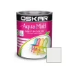 Vopsea pentru lemn/ metal, Oskar Aqua Matt, interior/ exterior, pe bază de apă, alb murdar nordic, 0.6 L