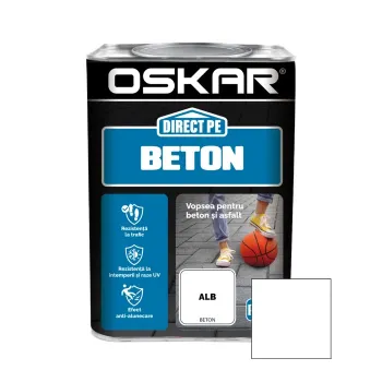 Vopsea alchidică Oskar Direct pe beton, interior/ exterior, alb, 2.5 L