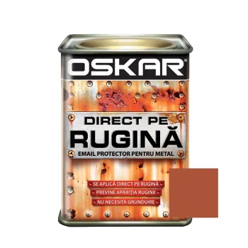 Vopsea alchidică Oskar Direct pe rugină, interior/ exterior, cupru metalizat, 0.5 L
