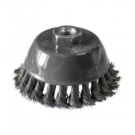 Perie cupă din sârmă, cu toroane, LT06975 Lumytools, 75 mm 