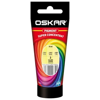 Pigment Oskar, superconcentrat, interior, galben lămâie, 30 ml