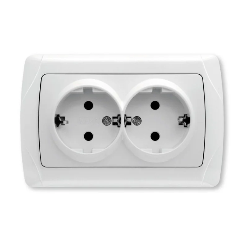 Priză dublă, încastrată, Carmen Viko