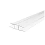 Profil H policarbonat, transparent, 6 mm x 6 m