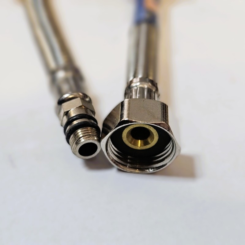 Racord flexibil, monocromat cu teșătură, capăt lung, Sanobi, 50 cm 