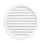 Ramă aerisire, rotundă, cu plasă, pentru ventilarea încăperii, albă, D 120 mm