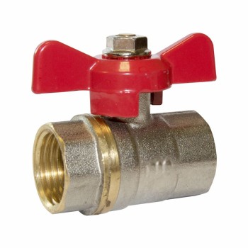 Robinet cu bilă alamă, tip fluture, FI-FI, 1/2" 