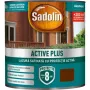 Lac pentru lemn, Sadoline Activ Plus, pe bază de apă, interior/exterior, nuc, 2.5 L