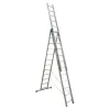 Scară aluminiu extensibilă, 12 trepte x 3 tronsoane
