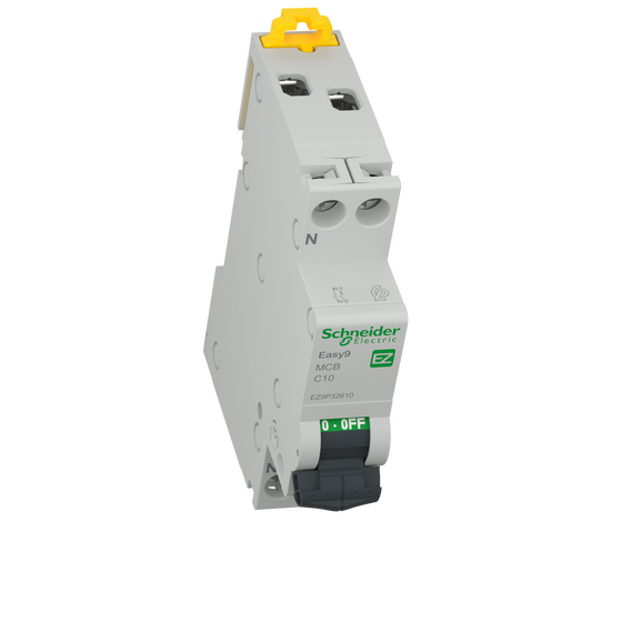 Siguranță automată modulară, Schneider Electric Easy 9, 1P+N, 10 A
