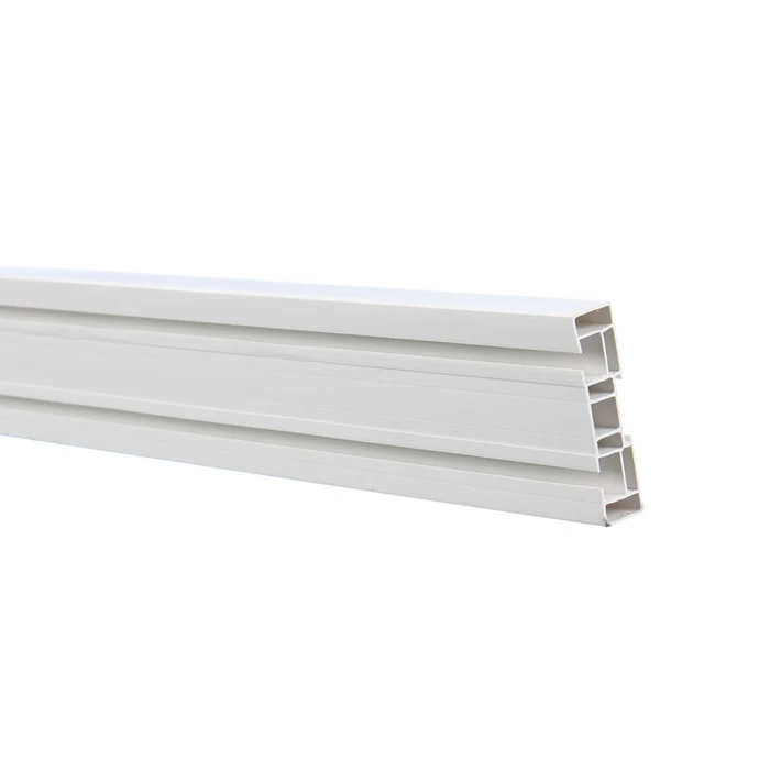 Șină perdea, PVC ADU 35, cu accesorii, 3500 mm