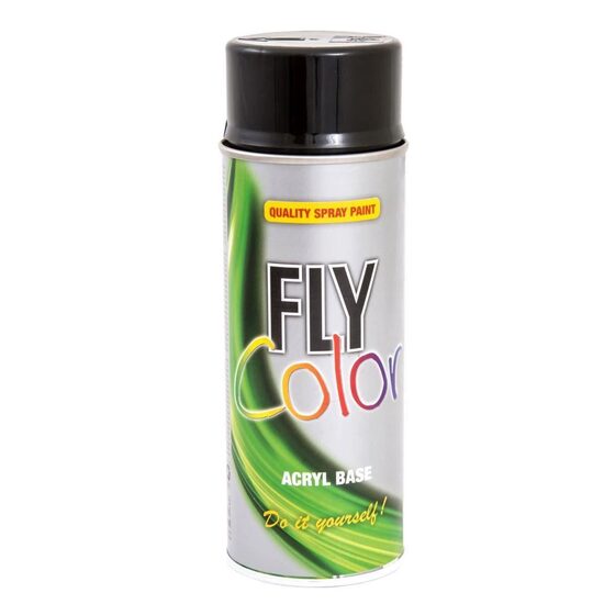 Vopsea spray decorativă Fly color, RAL 9005 negru lucios, 400ml
