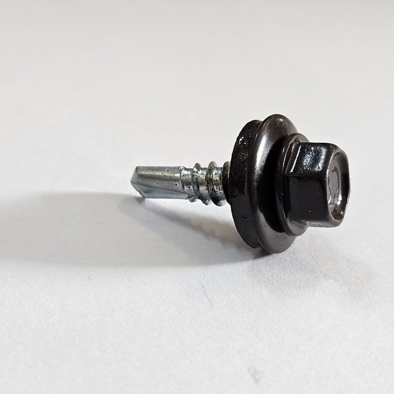 Șurub autoforant pentru tablă, 4.8x19 mm, RAL 8017 (maro), 250 bucăți