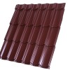 Tablă tip țiglă, model Ecotil Lucios, 0,50 mm, vișiniu (RAL 3005)