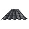 Tablă tip țiglă, model ROMAIKO, Linda Ecotil, 0,50 mm, negru mat (RAL 9005)