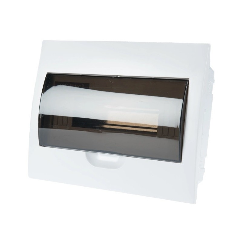 Tablou siguranțe, Comtec, 12 module, încastrat, IP40, geam fumuriu