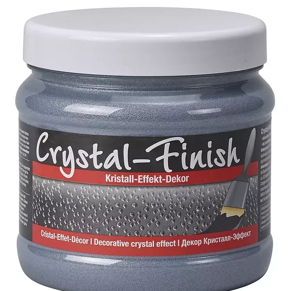 Vopsea decorativă cu efect sidefat, Crystal Finish, iron, 750 ml