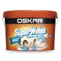 Vopsea superlavabilă interior, Oskar Superweiss, alb, mat, 8.5 L