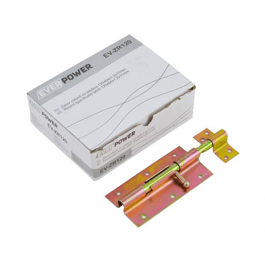 Zăvor poartă, cu piedică, lungimea 120 mm, Everpower